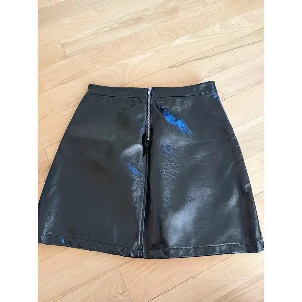 Art Class Faux Leather Skirt